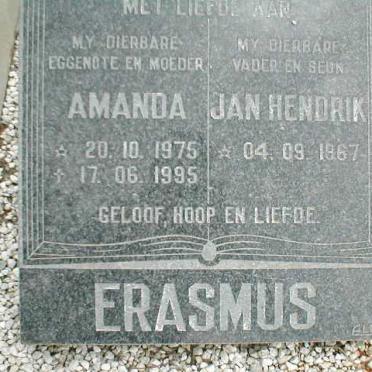 ERASMUS Jan Hendrik 1967- &amp; Amanda 1975-1995
