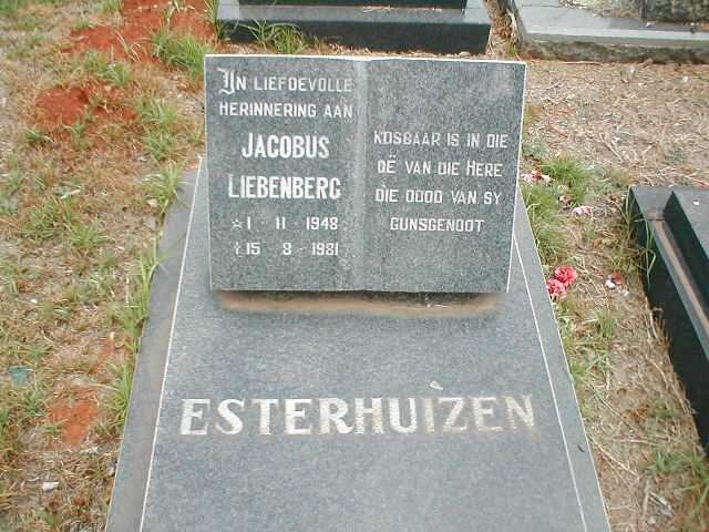 ESTERHUIZEN Jacobus Liebenberg 1948-1981