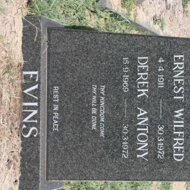 EVINS Ernest Wilfred 1911-1972 :: EVINS Derek Antony 1969-1972