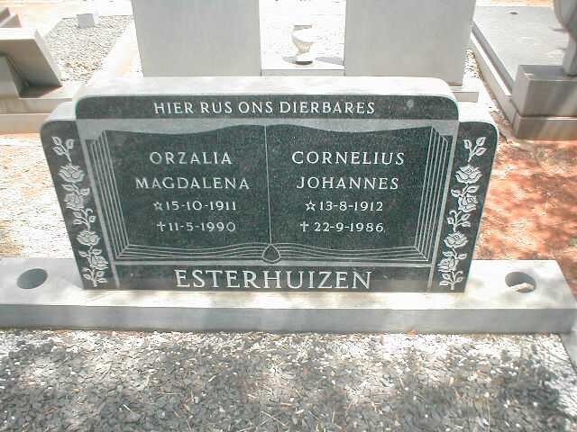 ESTERHUIZEN Cornelius Johannes 1912-1986 &amp; Orzalia Magdalena 1911-1990