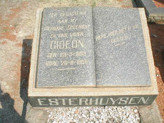 ESTERHUYSEN Gideon 1893-1955