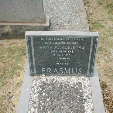 ERASMUS Anna Margrietha nee GROBLER 1897-1949
