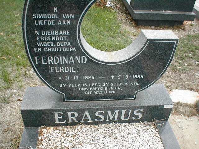 ERASMUS Ferdinand 1925-1995
