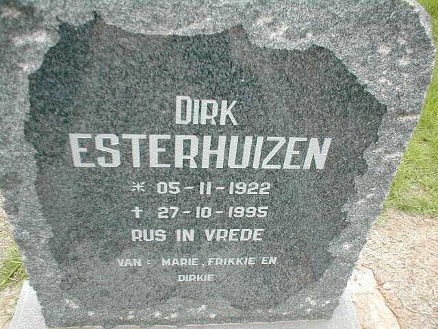 ESTERHUIZEN Dirk 1922-1995