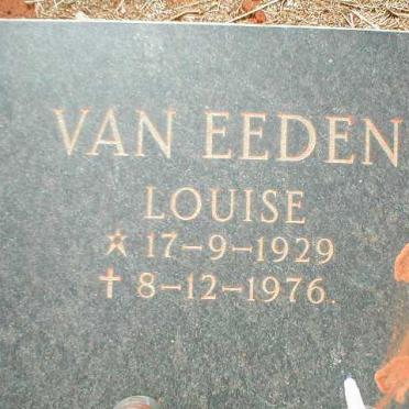 EEDEN Louise, van 1929-1976