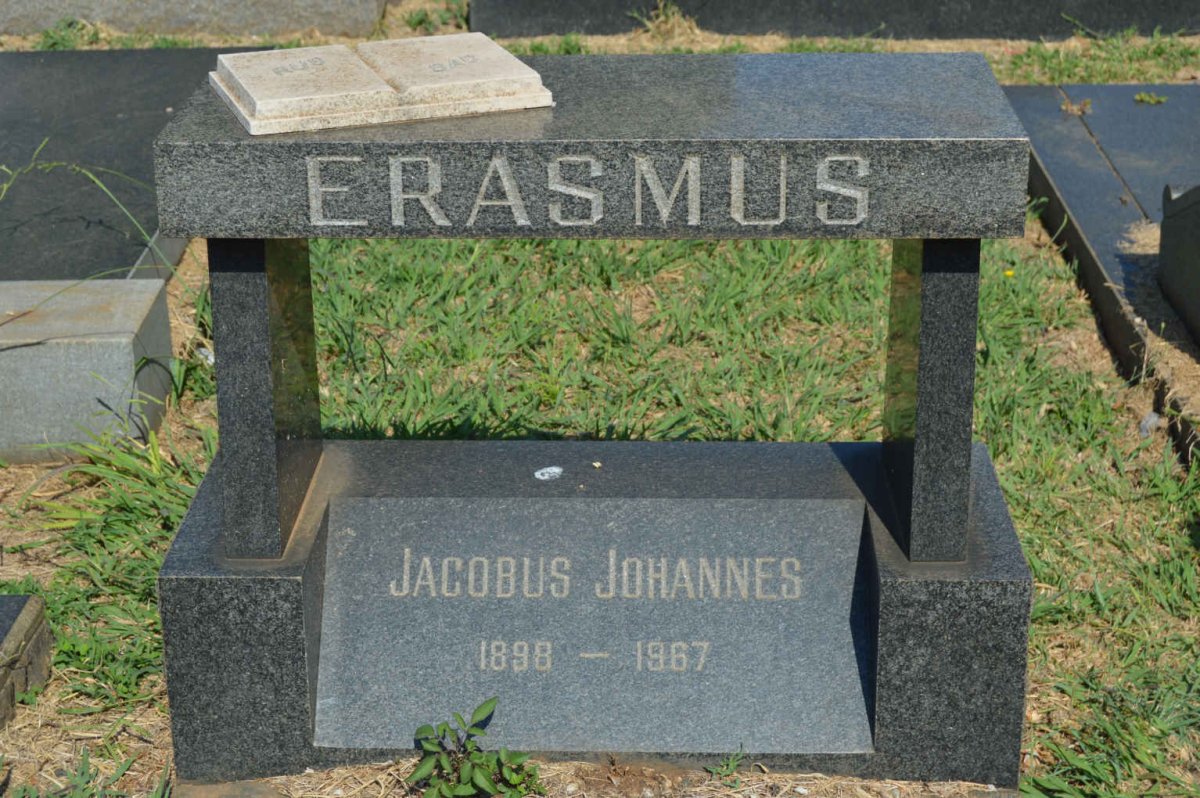 ERASMUS Jacobus Johannes 1898-1967