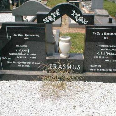 ERASMUS C.P.J. 1917-19?? &amp; A.J. JORDAAN 1923-1999