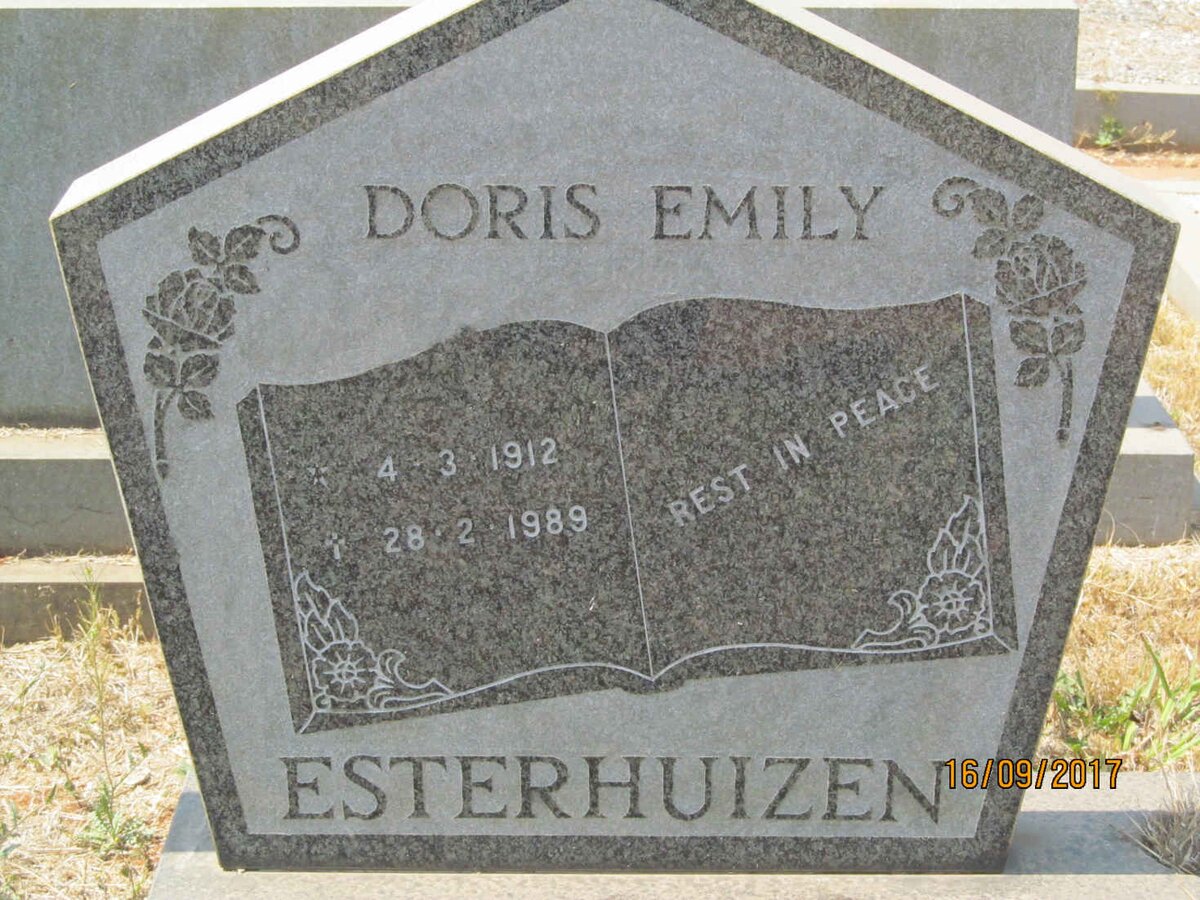 ESTERHUIZEN Doris Emily 1912-1989