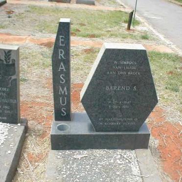 ERASMUS Barend S. 1947-1971