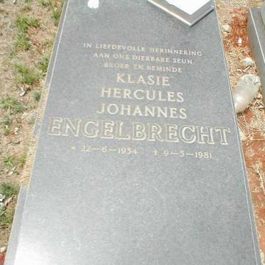 ENGELBRECHT Klasie Hercules Johannes 1954-1981