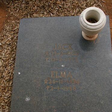 EEDEN Jack, van 1933-1978 &amp; Elma 1934-1988