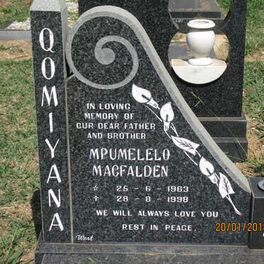 QOMIYANA Mpumelelo Macfalden 1963-1998
