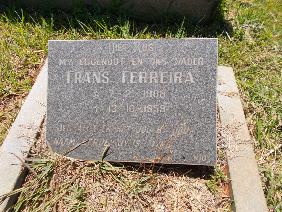 FERREIRA Frans 1908-1959