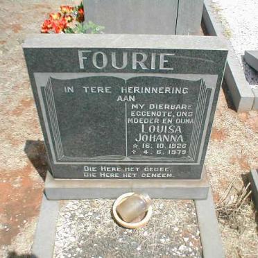 FOURIE Louisa Johanna 1926-1979