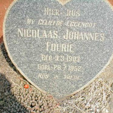 FOURIE Nicolaas Johannes 1903-1952