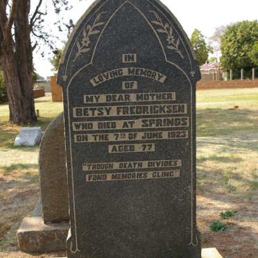 FREDRICKSEN Betsy -1923