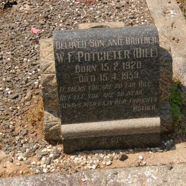 POTGIETER W.F. 1920-1953