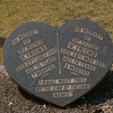 FRIEND W. -1933 &amp; H. -1943 :: POTGIETER Agnes nee FRIEND 1898-1971 :: POTGIETER W.F. 1920-1953