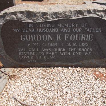FOURIE Gordon K. 1954-1993