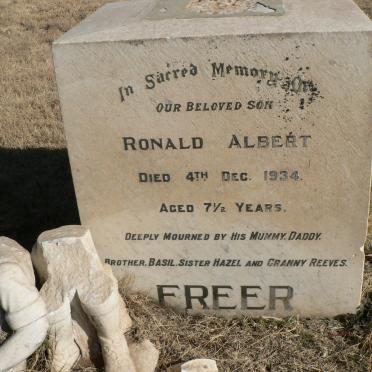 FREER Ronald Albert -1934