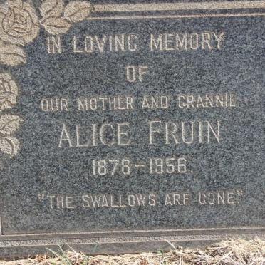 FRUIN Alice 1878-1956