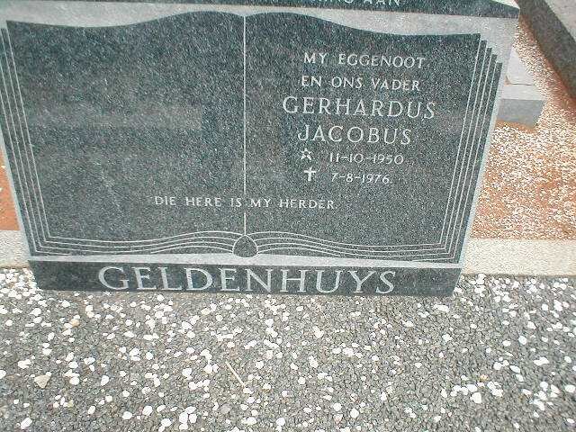 GELDENHUYS Gerhardus Jacobus 1950-1976