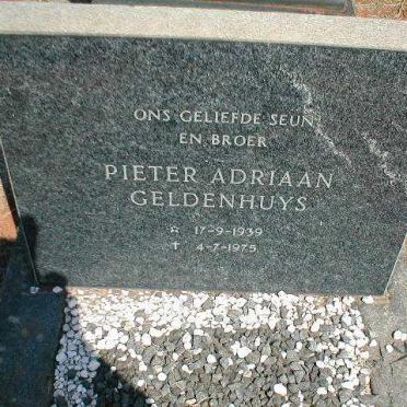 GELDENHUYS Pieter Adriaan 1939-1975