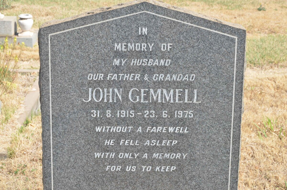 GEMMELL John 1915-1975