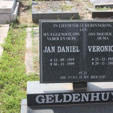 GELDENHUYS Jan Daniel 1919-1999 &amp; Veronica 1929-2001