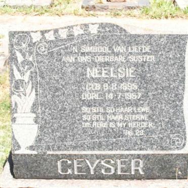 GEYSER Neelsie 1895-1957