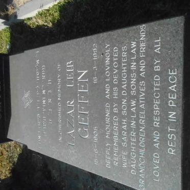 GEFFEN Lazar Leib 1905-1992