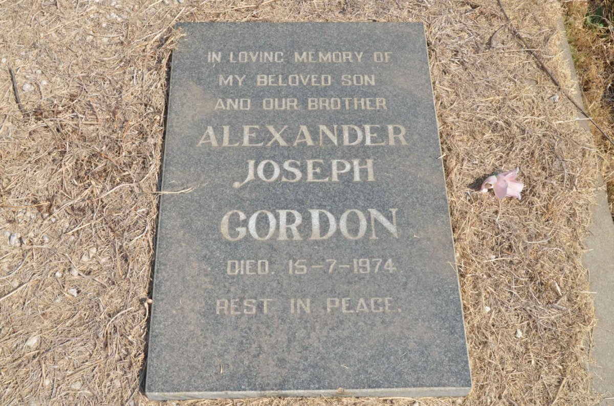 GORDON Annie Francis Morgan 1894-1977 :: GORDON Alexander Joseph -1974