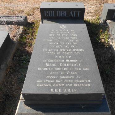 GOLDBLATT Isaac -1951