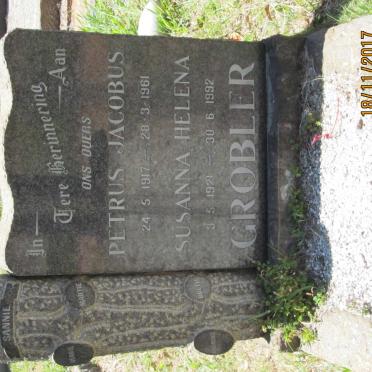 GROBLER Petrus Jacobus 1917-1961 &amp; Susanna Helena 1921-1992