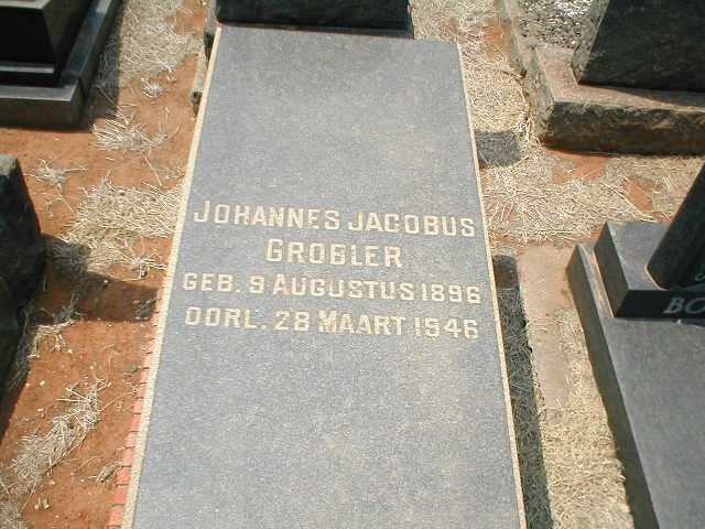 GROBLER Johannes Jacobus 1896-1946