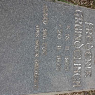 GRUINDELINGH Markus Frederik 1975-1975