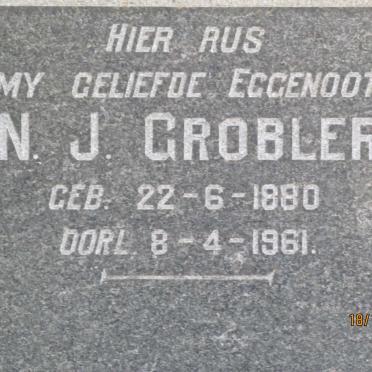 GROBLER N.J. 1880-1961
