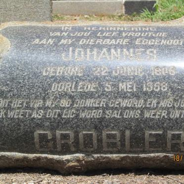 GROBLER Johannes 1903-1958