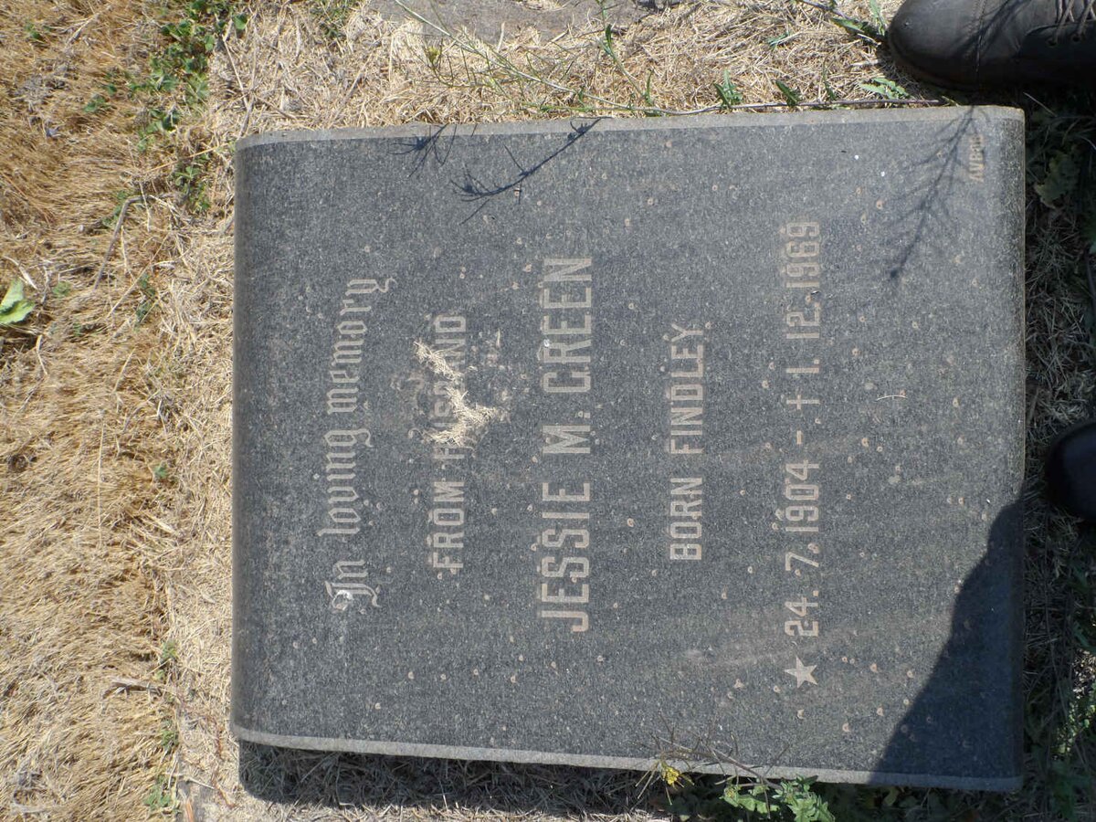 GREEN Jessie M. nee FINDLEY 1904-1969