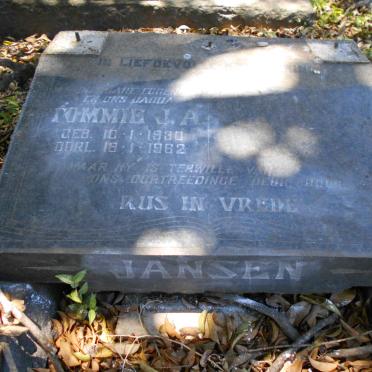 JANSEN Tommie J.A. 1930-1962