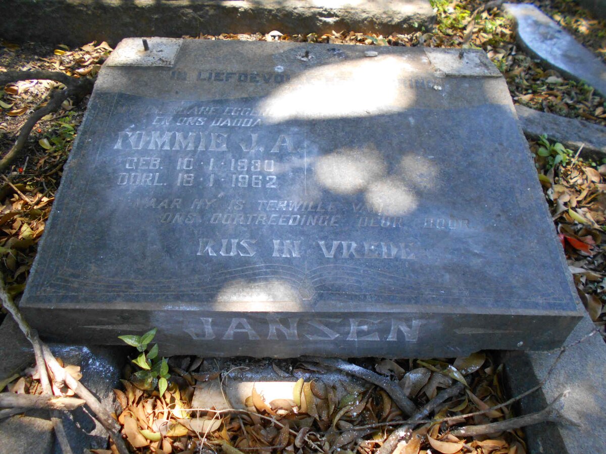 JANSEN Tommie J.A. 1930-1962