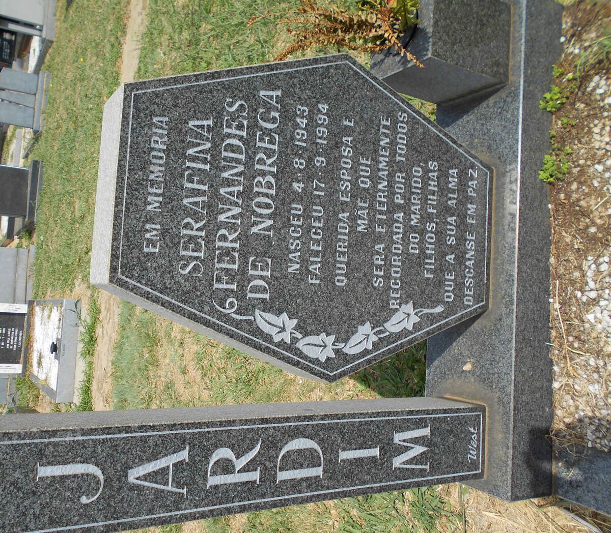 JARDIM Serafina Fernandes de Nobrega 1943-1994