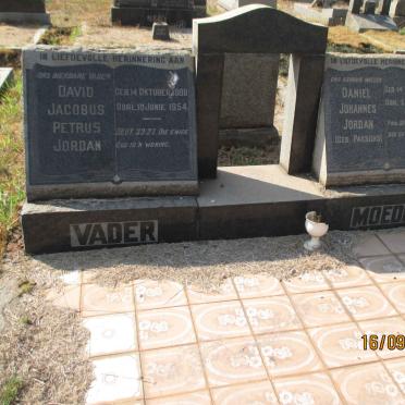 JORDAN David Jacobus Petrus 1888-1954 &amp; Daniel Johannes PARSONS 1896-1951