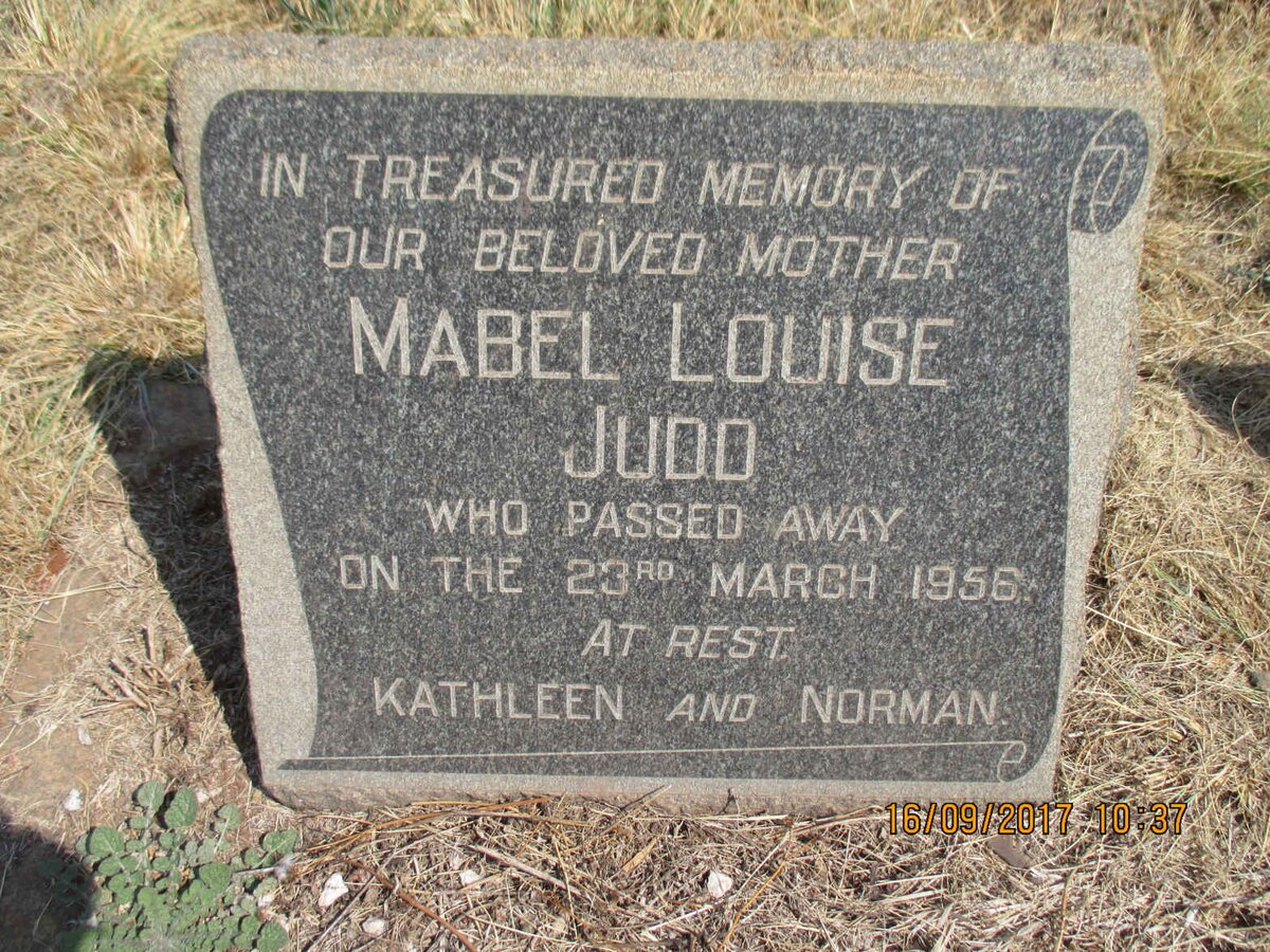 JUDD Mabel Louise -1956