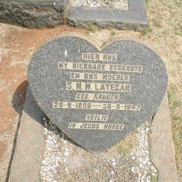 LATEGAN S.M.M. nee KRUGER 1858-1947