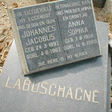 LABUSCHAGNE Johannes Jacobus 1897-1967 &amp; Anna Sophia 1908-1989
