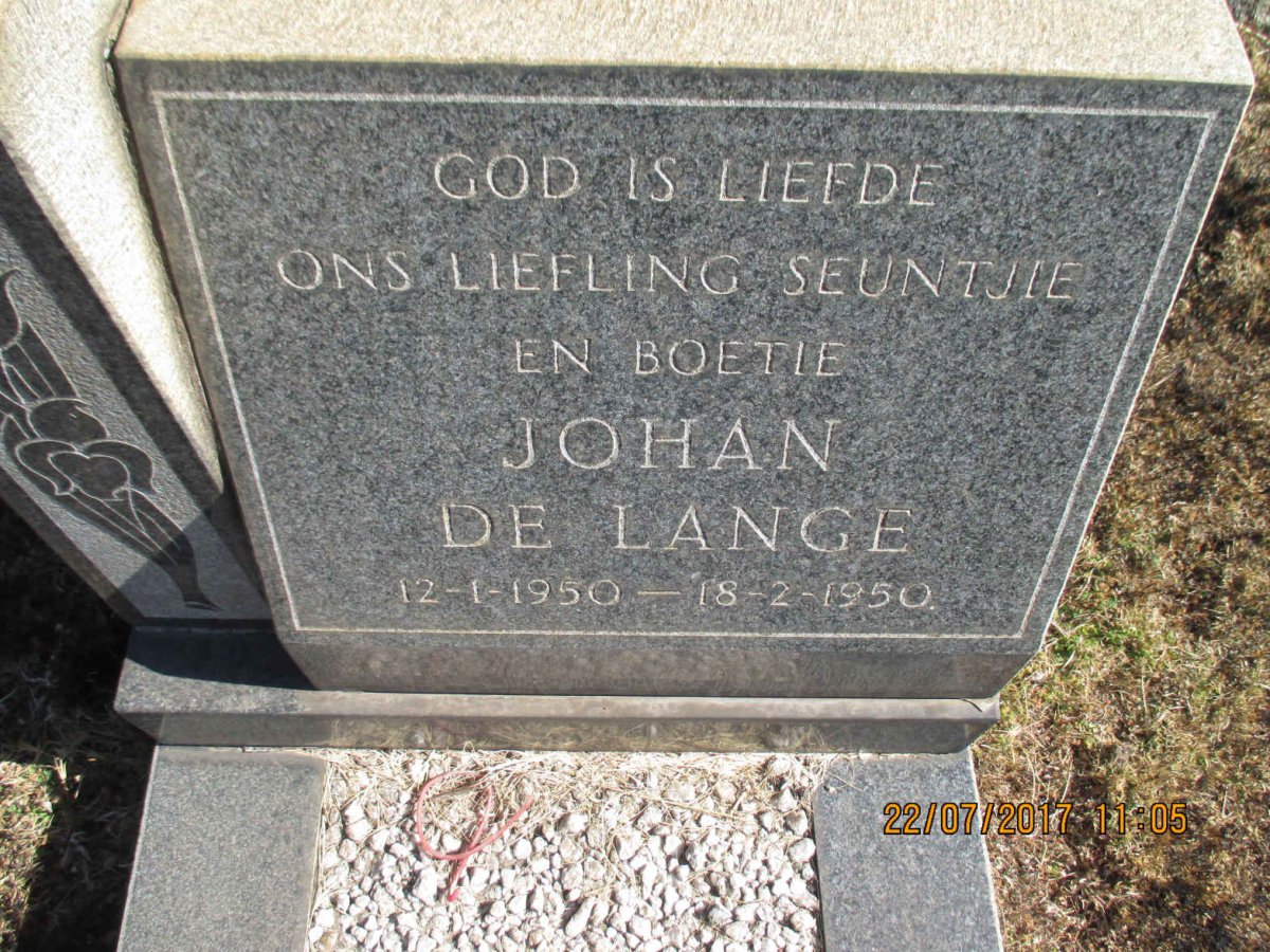 LANGE Johan, de 1950-1950