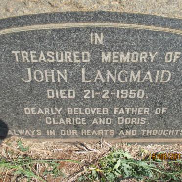 LANGMAID John -1950
