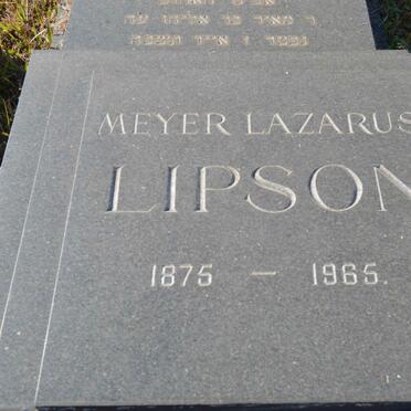 LIPSON Meyer Lazarus 1875-1965