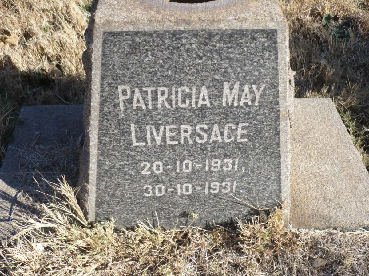 LIVERSAGE Patricia May 1931-1931